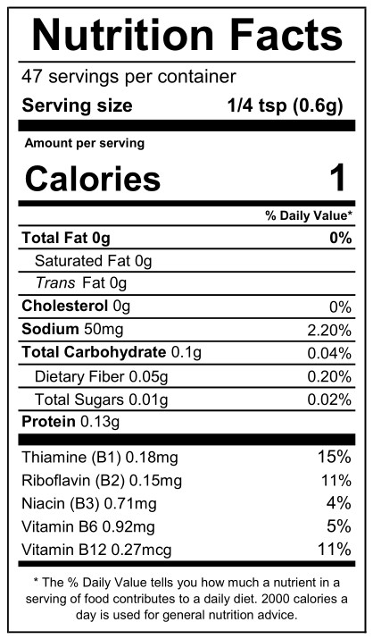 Nutrition Facts